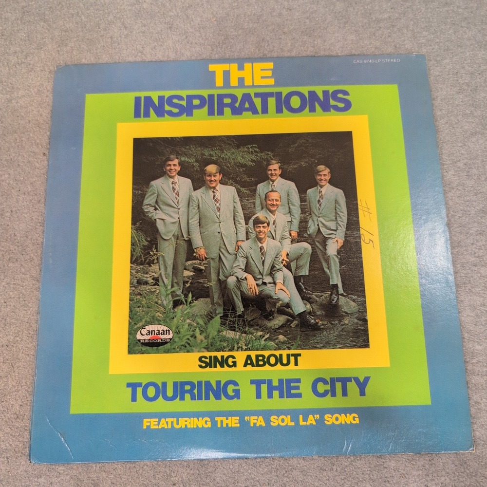 The Inspirations Sing About Touring The City Vinyl LP Canaan Records CAS-9740-LP - Picture 1 of 2